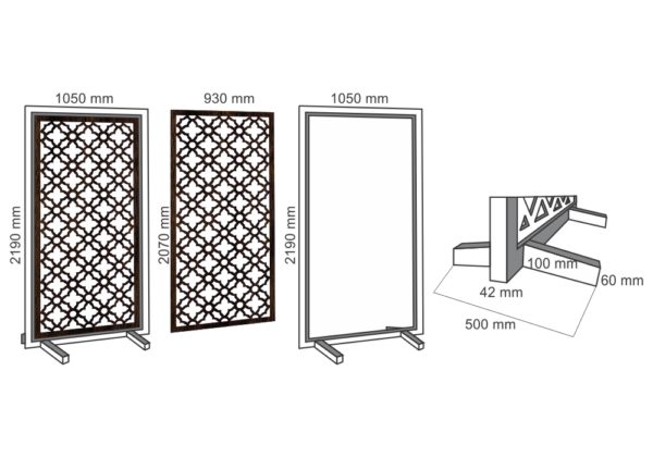 Paravan decorativ MDF - model 9